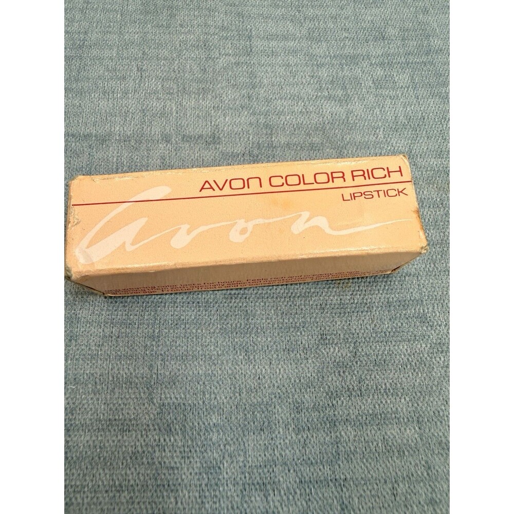 New in Box Vintage 1988 Avon Color Rich Lipstick .13oz Wood Rose